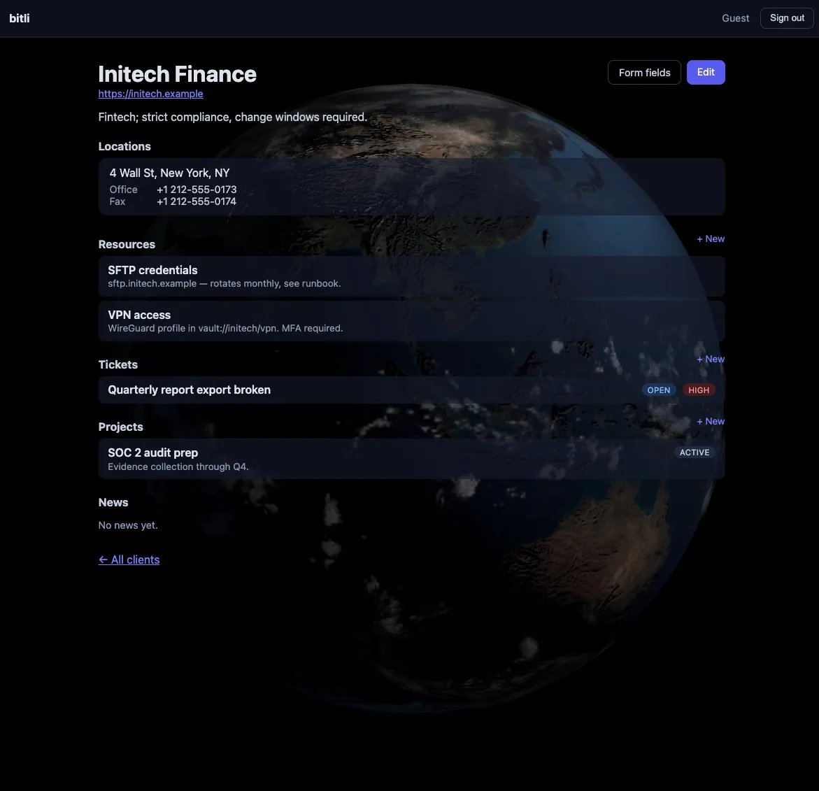 Bitli — management platform for IT MSPs